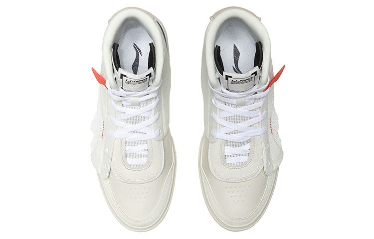 LiNing Abrasion Resistant Balance Breathable High top Skateboard Shoes Men's White купить в интернет-магазине Yoocart с быстрой доставкой по России.