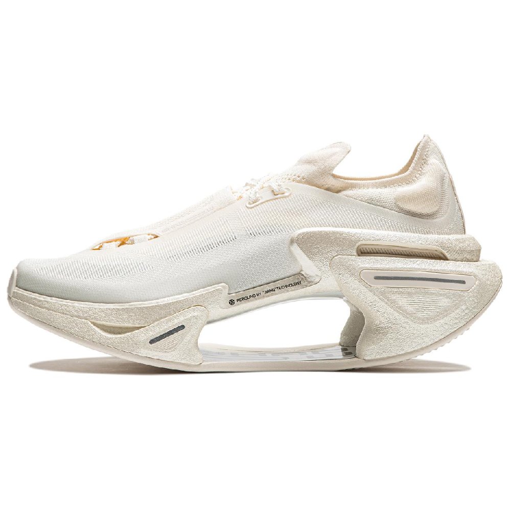 LiNing Shadow 3.0 Cushioned Wear-Resistant Breathable Rebound Low-Top Running Shoes Unisex Ecru