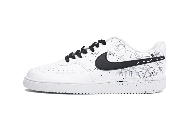 Nike Court Vision Low Skateboard Shoes Men's Low Top Black/White