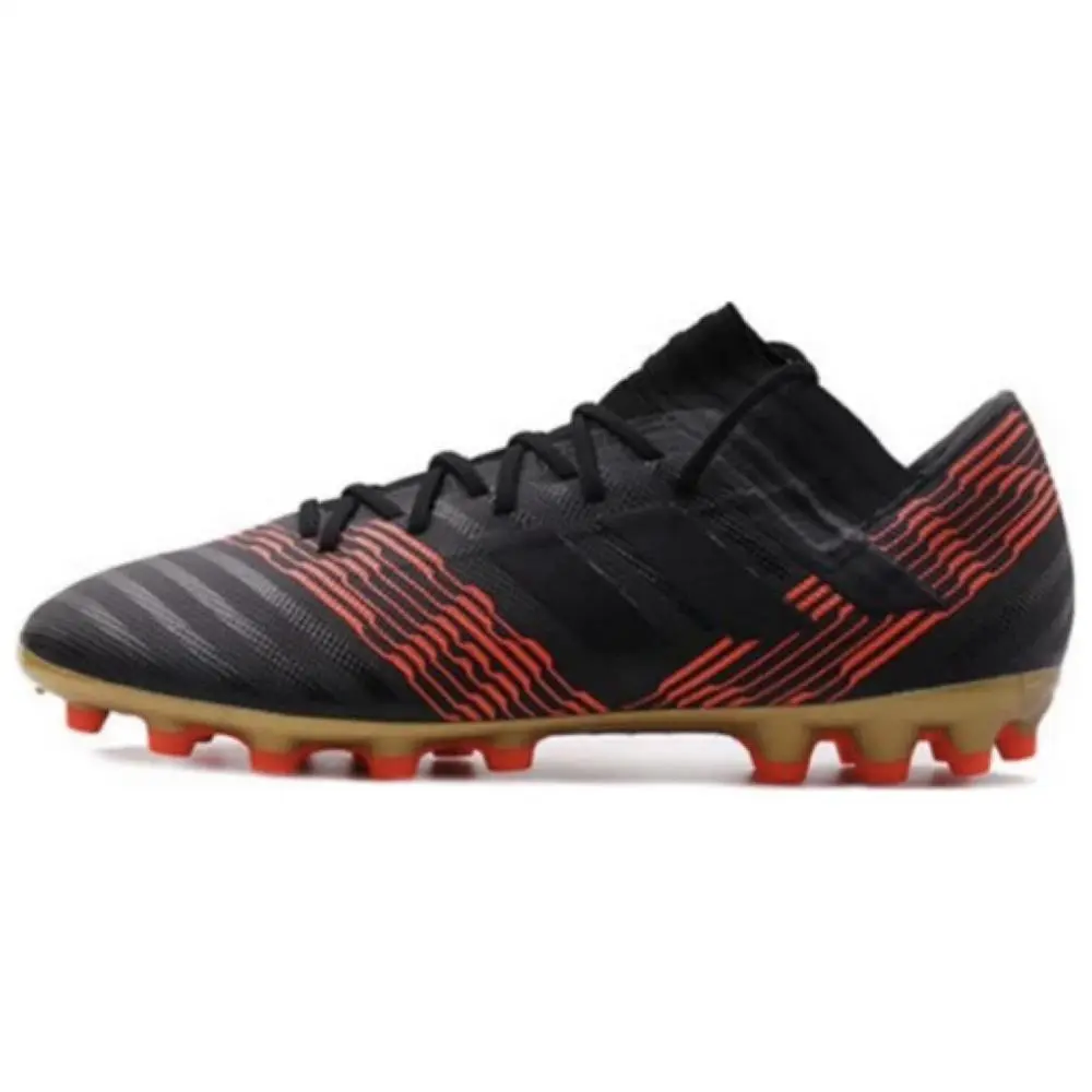 Adidas Nemeziz AG Artificial Ground Cushioning, Wear Resistant Soccer Shoes Men's Black Red