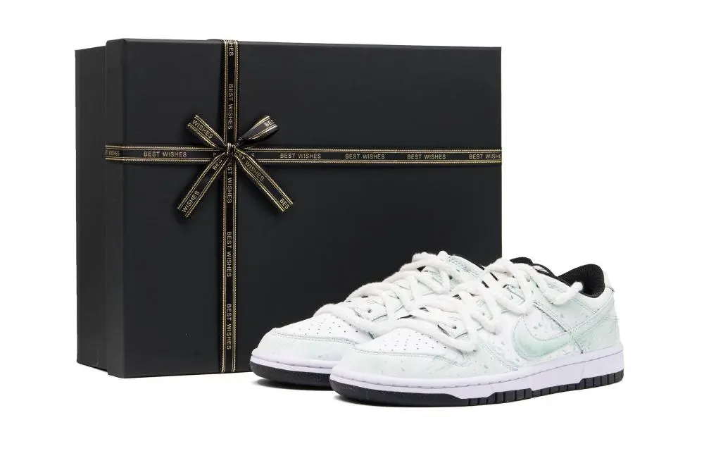 Nike Dunk Abrasion Resistant Low top Skateboard Shoes Unisex Light Cyan Box Included