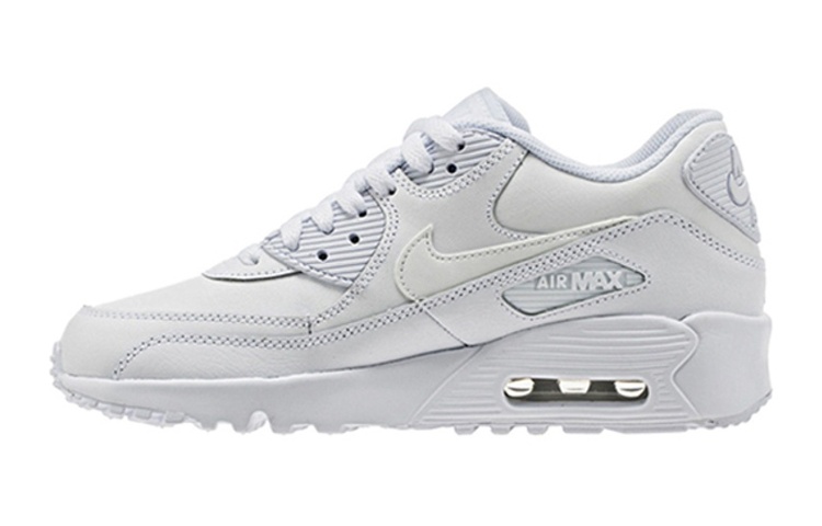 Nike Air Max 90 White Leather GS