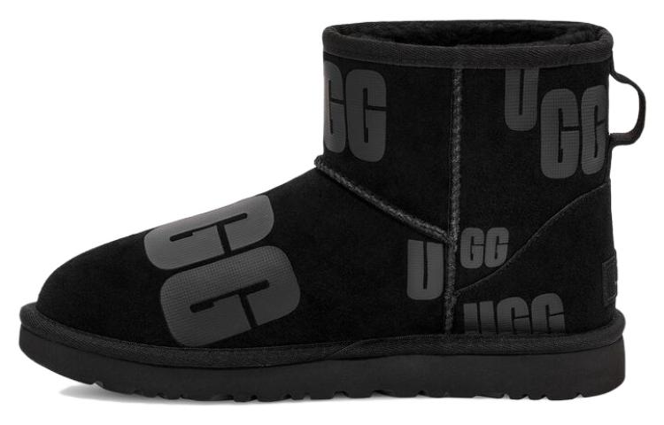 UGG Classic Mini Scatter Graphic 'Black Gray' Women's