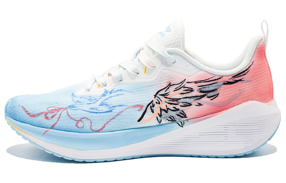 LiNing Wuyue Cushioning Abrasion Resistant Breathable Low Top Casual Running Shoes Men's Pink Blue Black