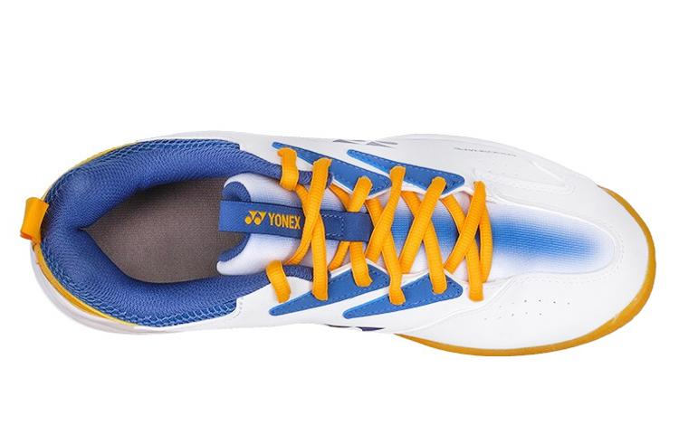 YONEX Power Cushion Badminton Shoes Unisex Low-Top White Navy Blue
