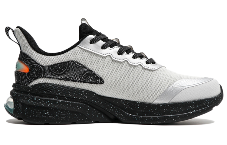Three-body X 361° Running Shoes Men Low-Top Silvery White