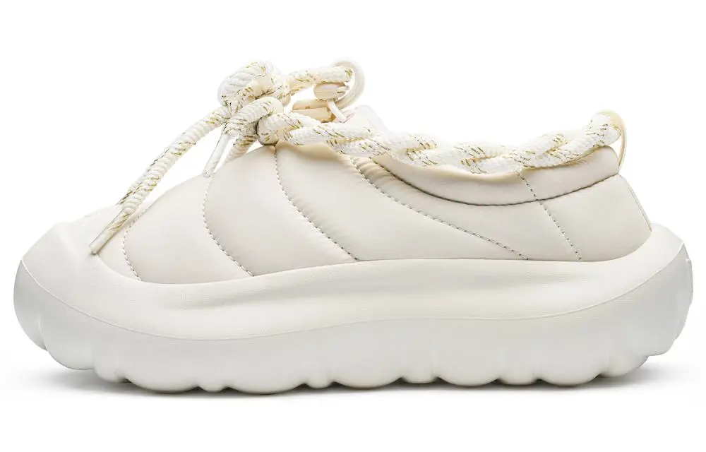 Kappa Slip-Resistant Warm Low-Top Casual Shoes Women's Ecru