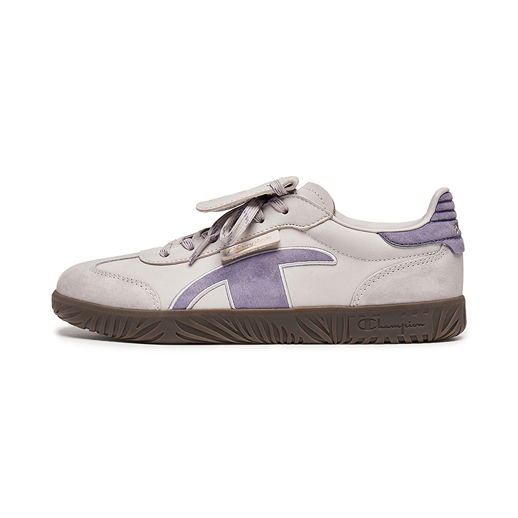 Champion T Trainers German Army Style Support Low Top Casual Shoes Women's Phantom Cloud Purple/Gray Tone Grape Purple