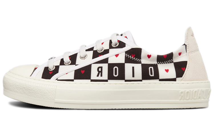 DIOR Walk'n'Dior Platform Shoes Low Top Stylish Skateboarding Shoes Women's White Black Red