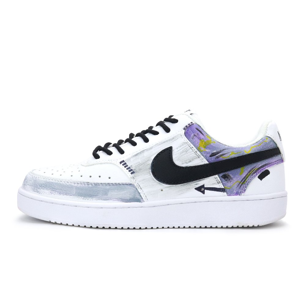 Nike Court Vision 1 Skateboard Shoes Unisex Low Top Purple Gray