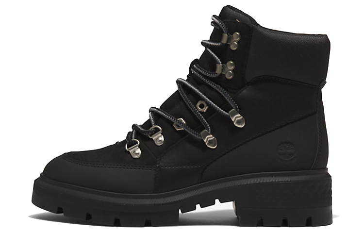 Timberland Cortina Valley Waterproof Mid Hiker Boots 'Black Full Grain' Women's