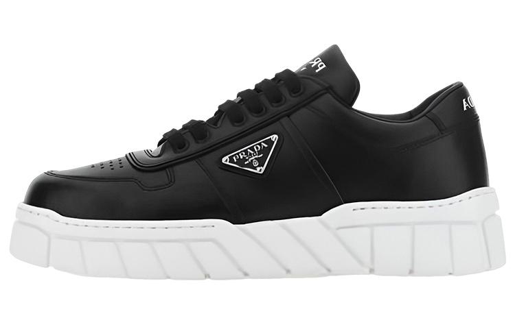 PRADA Leather Sneakers 'Black'