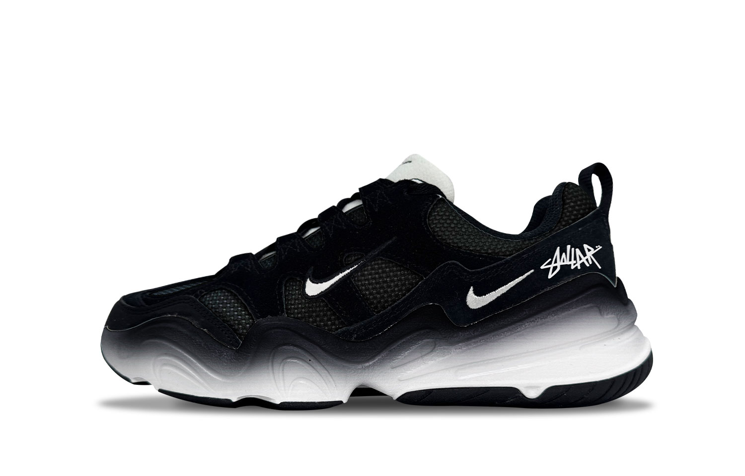 Nike Tech Hera Low top Casual Shoes Unisex Black White