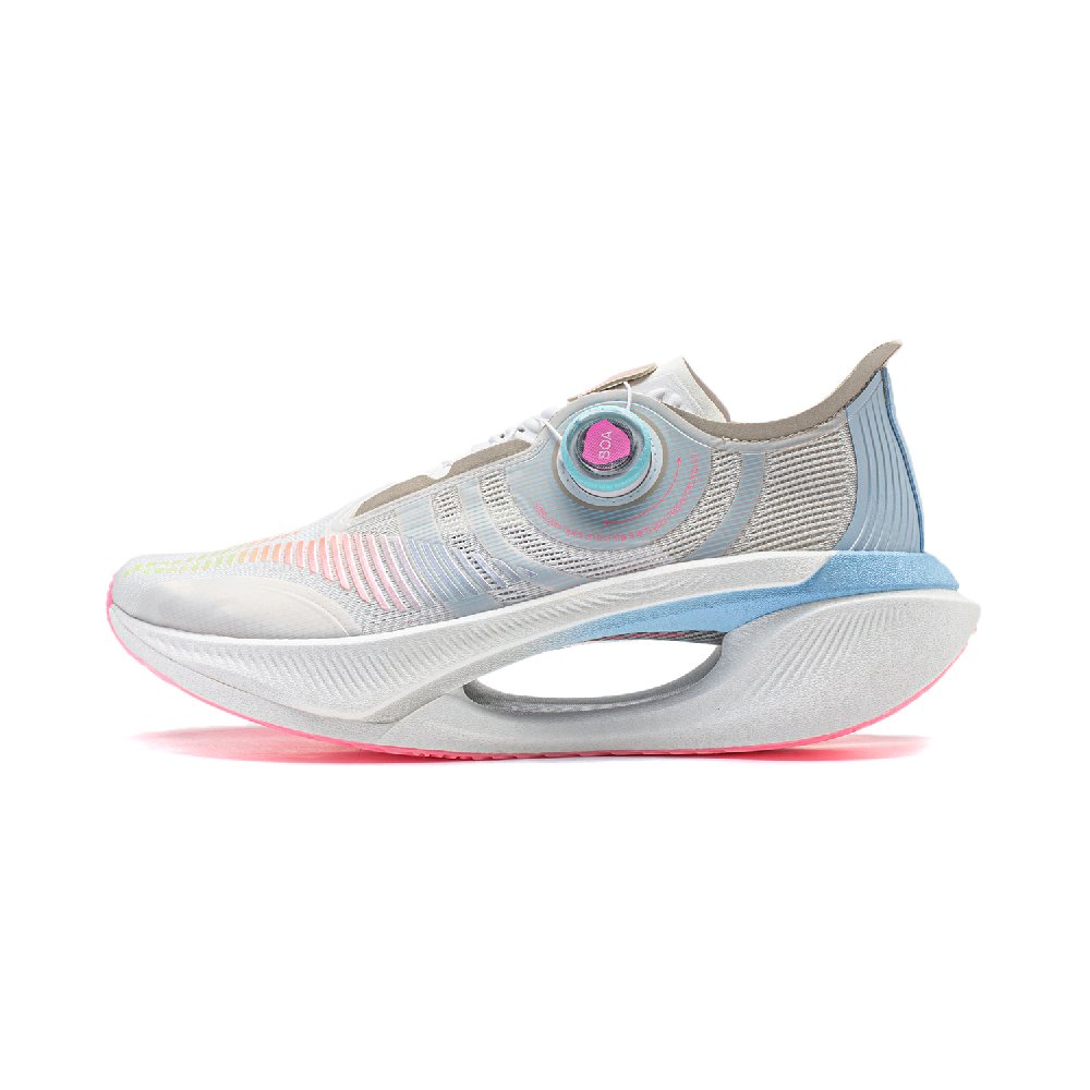 LiNing Jueying 2 Cushioning Anti Slip And Wear Resistant Breathable Rebound Low Top Casual Running Shoes Unisex White