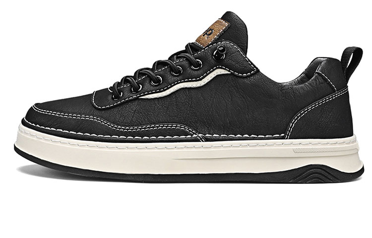 Jeep Abrasion Resistant Low Top Casual Shoes Men's Black
