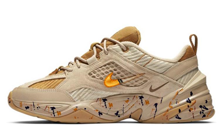 Nike M2K Anti Slip And Wear Resistant Lightweight Low Top Chunky Sneakers Men's Yellow Brown
