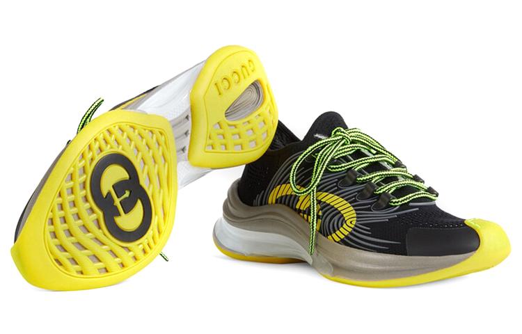 GUCCI Run Sneaker 'Black Yellow' купить в интернет-магазине Yoocart с быстрой доставкой по России.