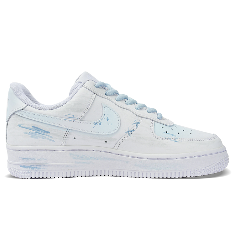 Nike Air Force 1 Coverage Warm Low-Top Skateboard Shoes Women's White Blue купить в интернет-магазине Yoocart с быстрой доставкой по России.