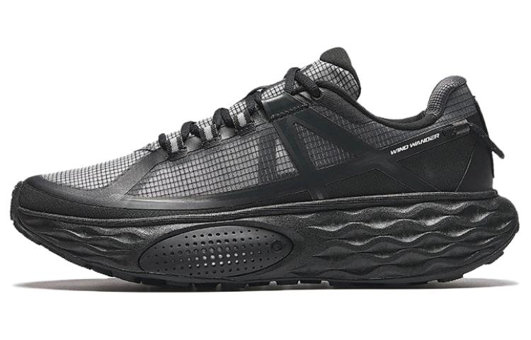 Anta Champion Series Cushioned Slip-Resistant Breathable Low-Top Running Shoes Men's Black