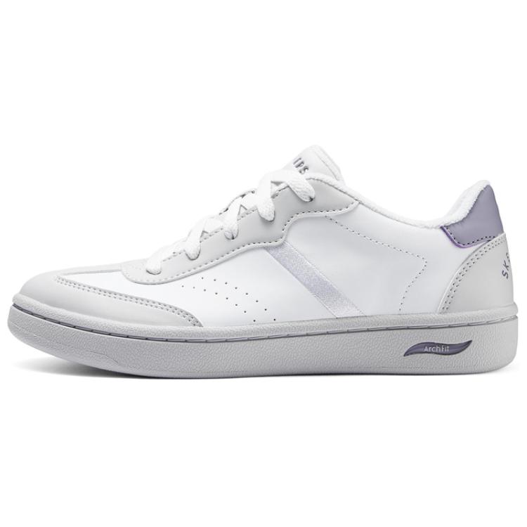 Skechers Modern Comfort Abrasion Resistant Low top Skateboard Shoes Women's White Gray Purple