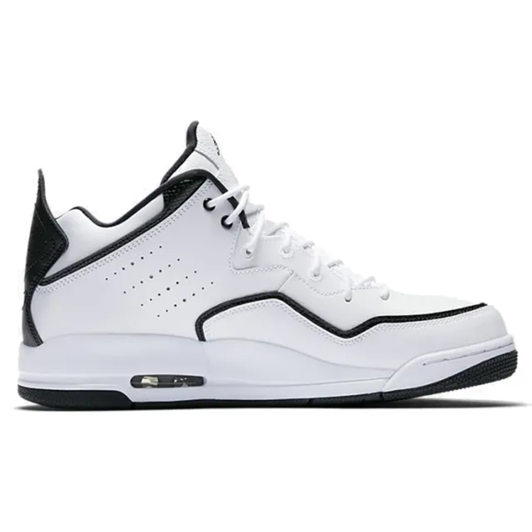 Jordan Courtside 23 Cushioned Wear-Resistant Slip-Resistant Mid-Top Vintage Basketball Shoes Men's White Black купить в интернет-магазине Yoocart с быстрой доставкой по России.