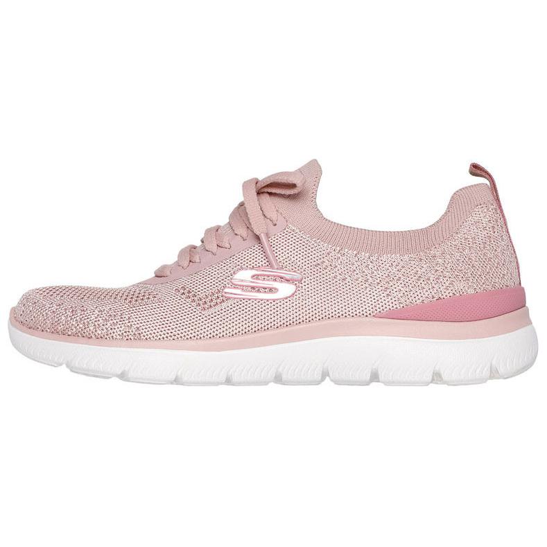 Skechers Breathable Low-Top Casual Shoes Women's Pink