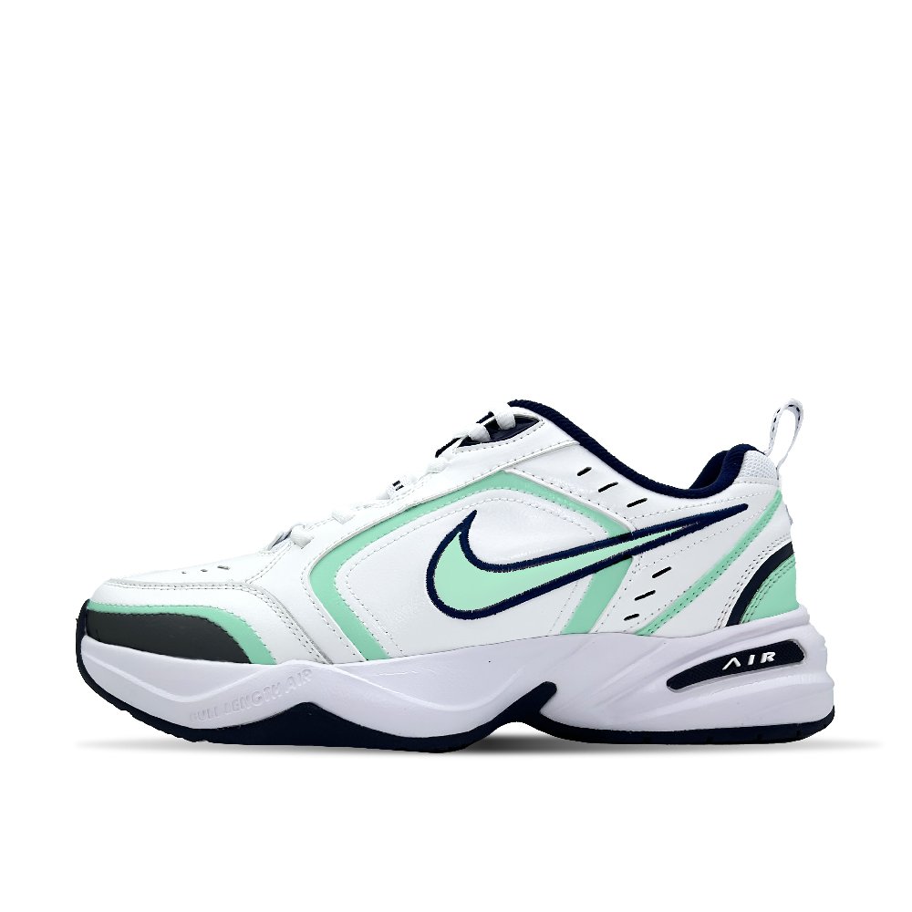 Nike Air Monarch 4 Undercurrent Cushioning, Slip Resistant, And Abrasion Resistant Low Top Chunky Sneakers Unisex White
