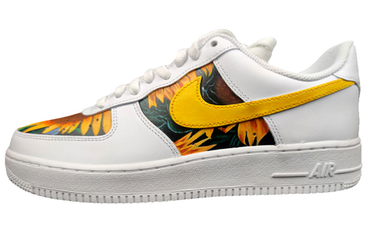 Nike Air Force 1 '07 Coverage Warm Low-Top Skateboard Shoes Men's Yellow White