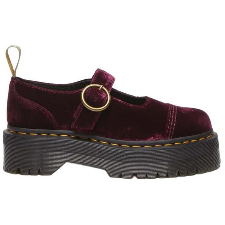 Dr.Martens ADDINA Platform Mary Jane Shoes 5cm Women's Cherry Red купить в интернет-магазине Yoocart с быстрой доставкой по России.