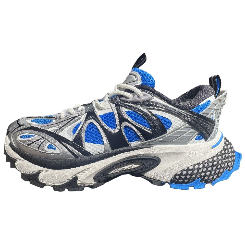 Anta Anti Slip Wear Resistant Low Top Chunky Sneakers Men's Blue Silver Black