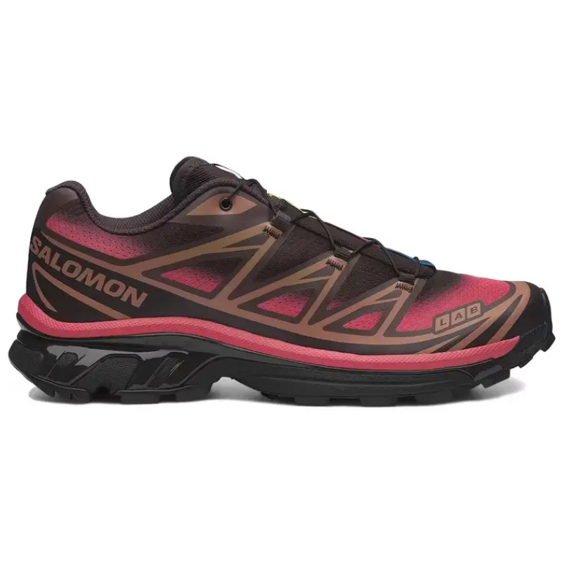 SALOMON XT 6 Casual Running Shoes Unisex Black Pink