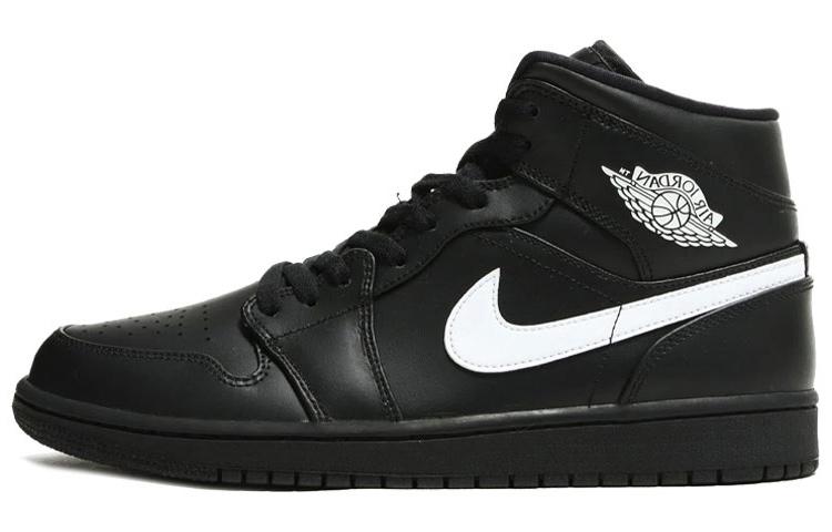 Jordan 1 Mid Black White 2018