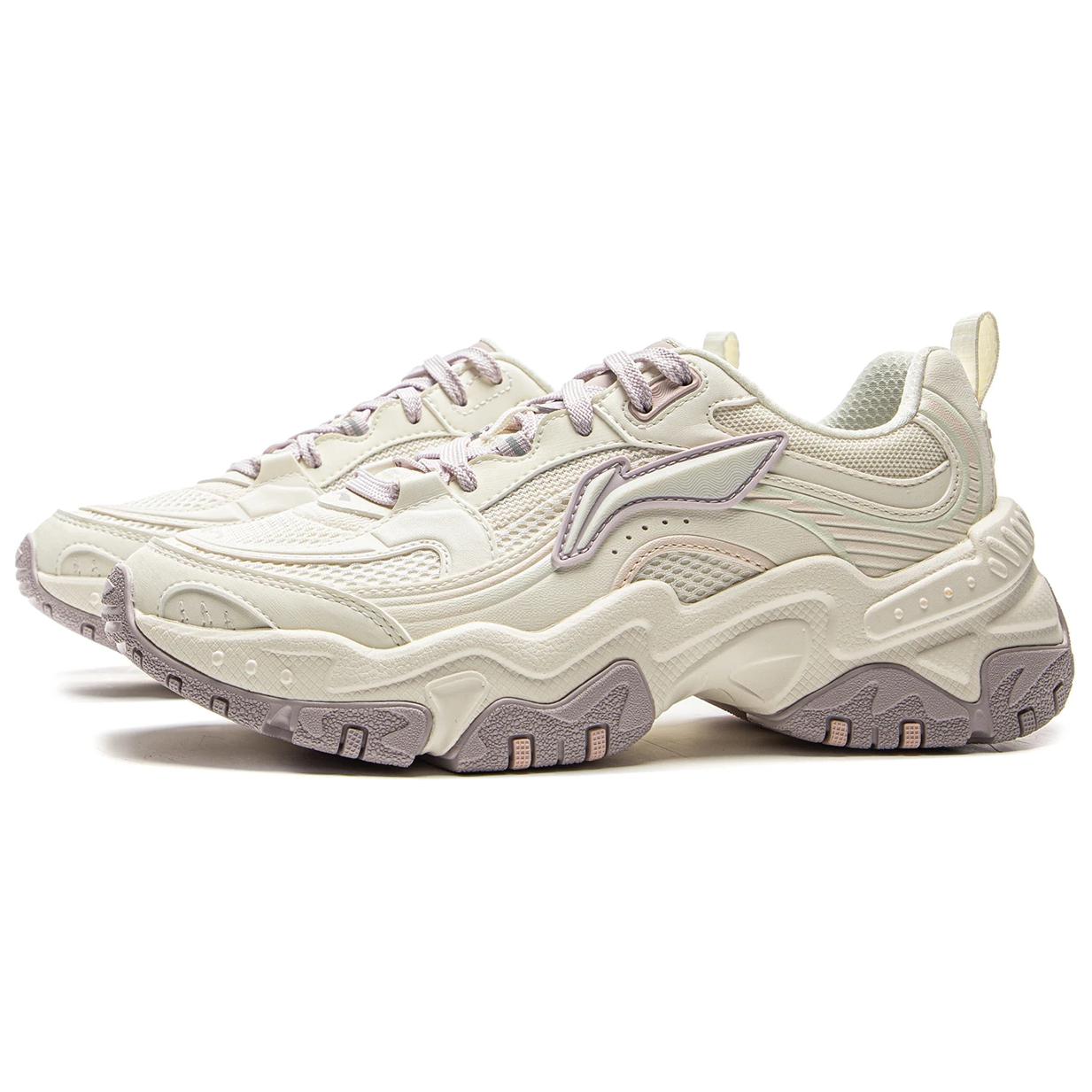 LiNing Brown Sugar Slip Resistant, Abrasion Resistant, Breathable Low top Casual Shoes Women's Ecru Gray купить в интернет-магазине Yoocart с быстрой доставкой по России.