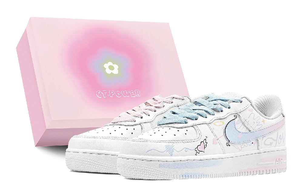 Nike Air Force 1 Skateboard Shoes Women's Low Top Pink