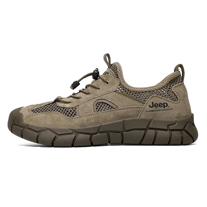 Jeep Low Top Hiking Shoes Men's Khaki
