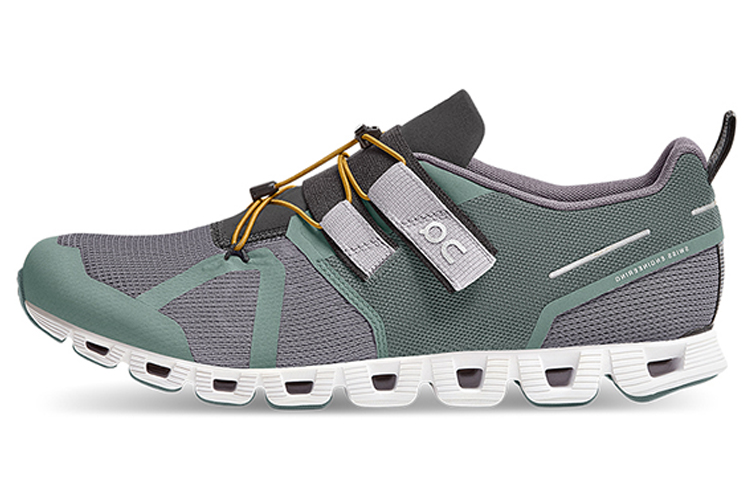 On Cloud Nexus Cushioning Low Top Running Shoes Men's Green Black