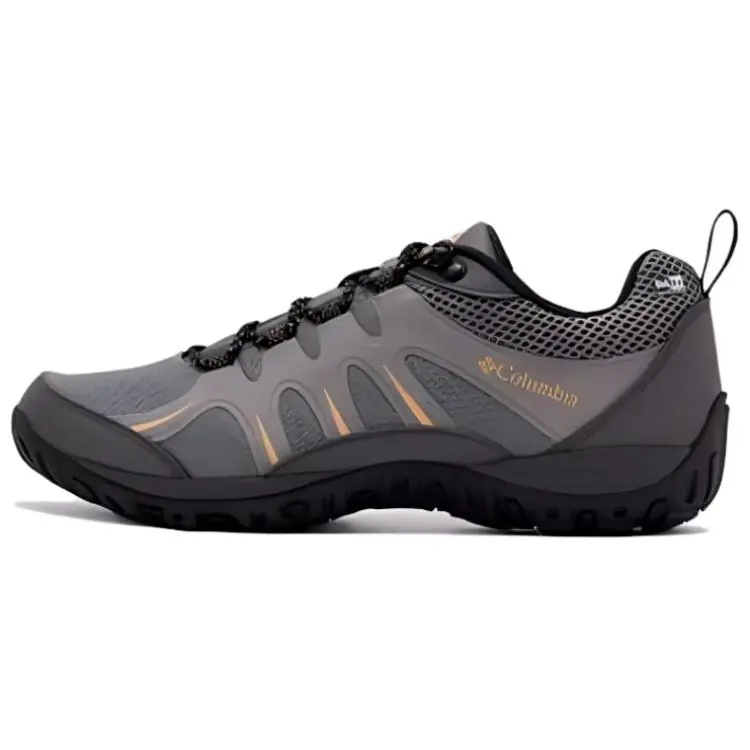 Columbia Slip Resistant Abrasion Resistant Low top Mountaineering Shoes, Hiking Shoes Men's Gray