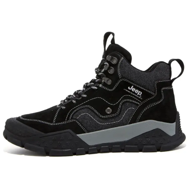 Jeep Short Outdoor Boots Men's Black