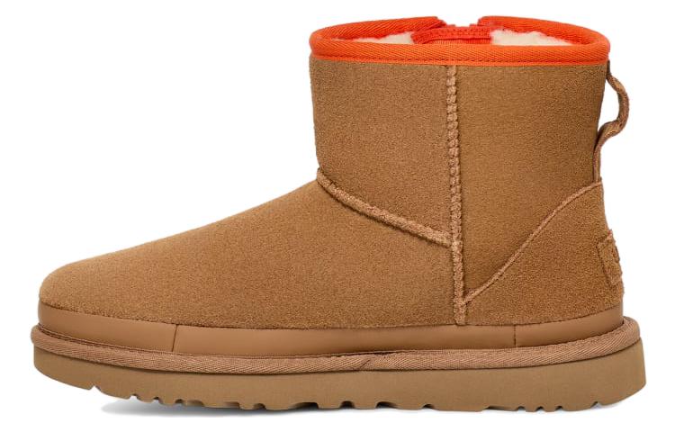 UGG Classic Mini Zipper Tape Logo 'Chestnut' Women's