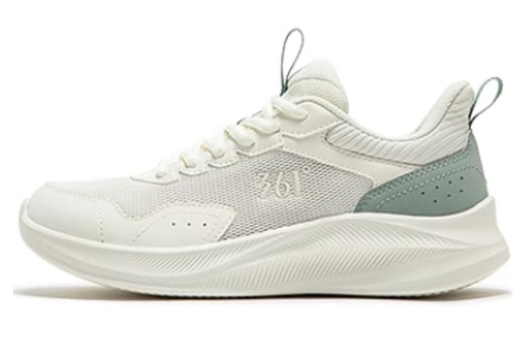 361° Anti-Slip Wear-Resistant Low-Top Running Shoes Women's White Green