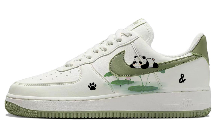 Nike Air Force 1 Skateboard Shoes Women's Low-Top Green/White