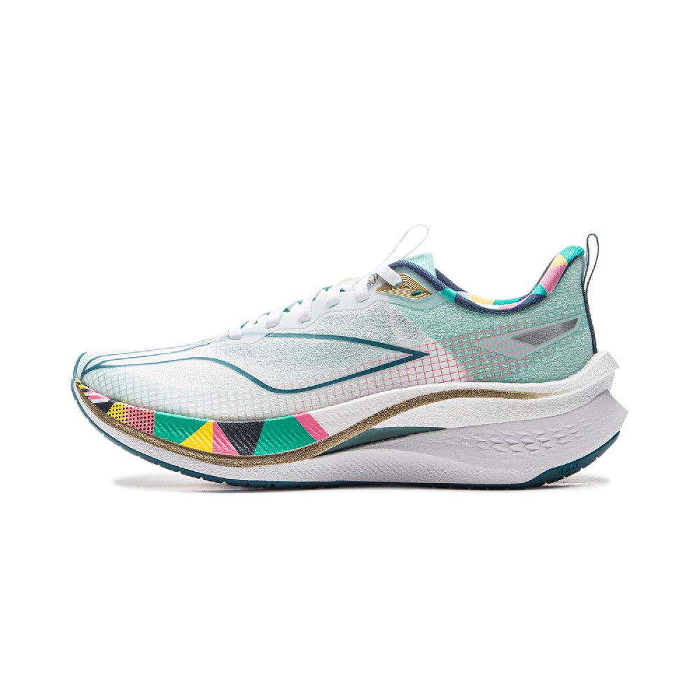 LiNing Red Hare 7 Pro Shock Absorbers Slip Resistant Abrasion Resistant Low top Running Shoes Women's White Green