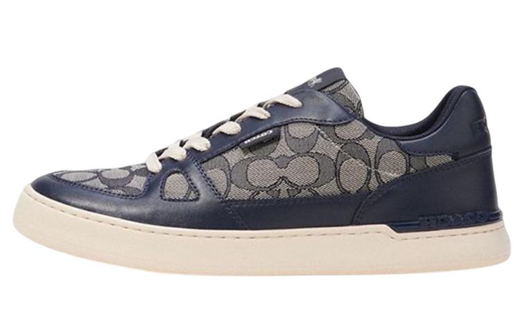 COACH Clip Stylish Skateboarding Shoes Men's Blue Gray