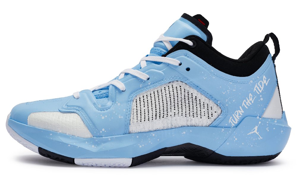 Jordan Air Jordan 37 Basketball Shoes Men Low Top Blue