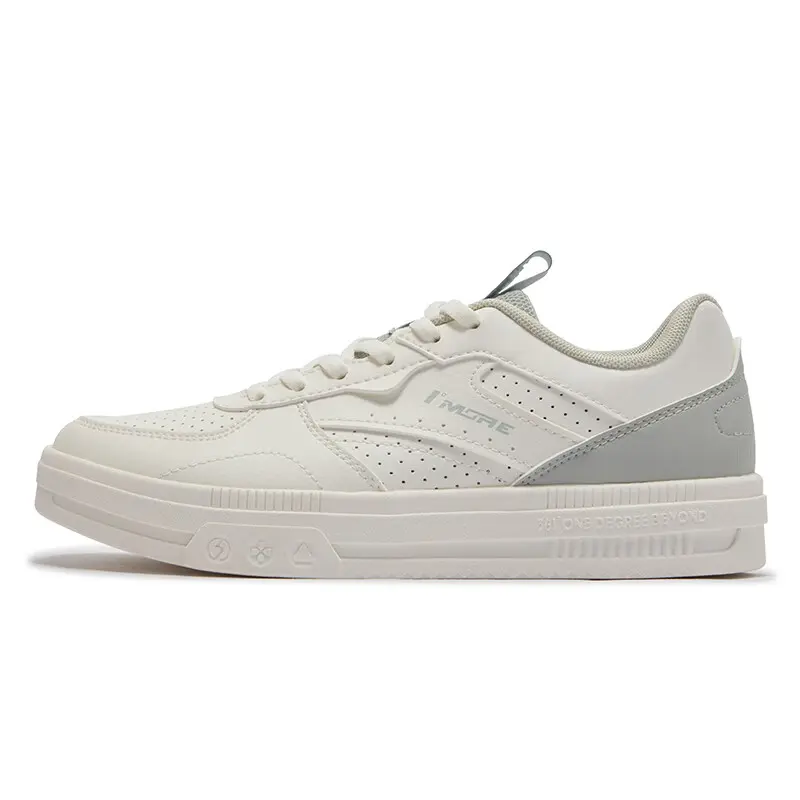 361° Abrasion Resistant Balance Slip Resistant Low Top Skateboard Shoes Women's White Green