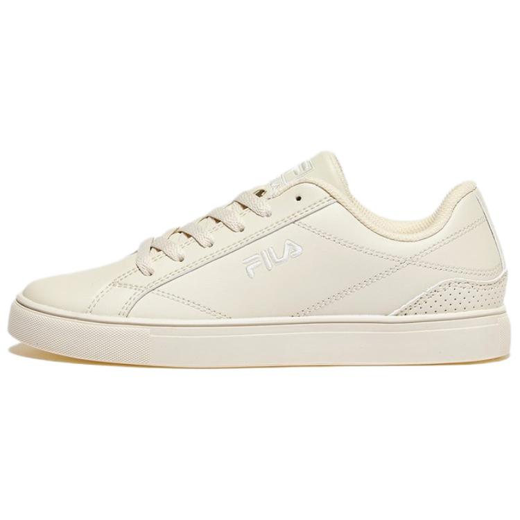 FILA Wear resistant And Lightweight Low Top Skateboard Shoes Unisex Beige Korean Style