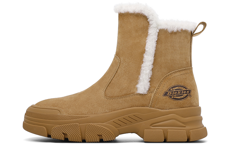 Dickies Warm Crew Snow Boots Women's Yellow Brown