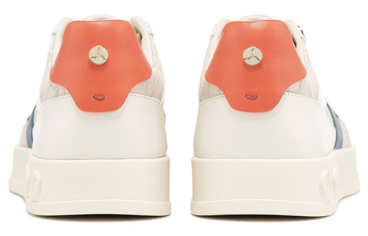 LI NING 1990 Classic Collection Shock Absorbers Low Top Skateboard Shoes Men's White Blue