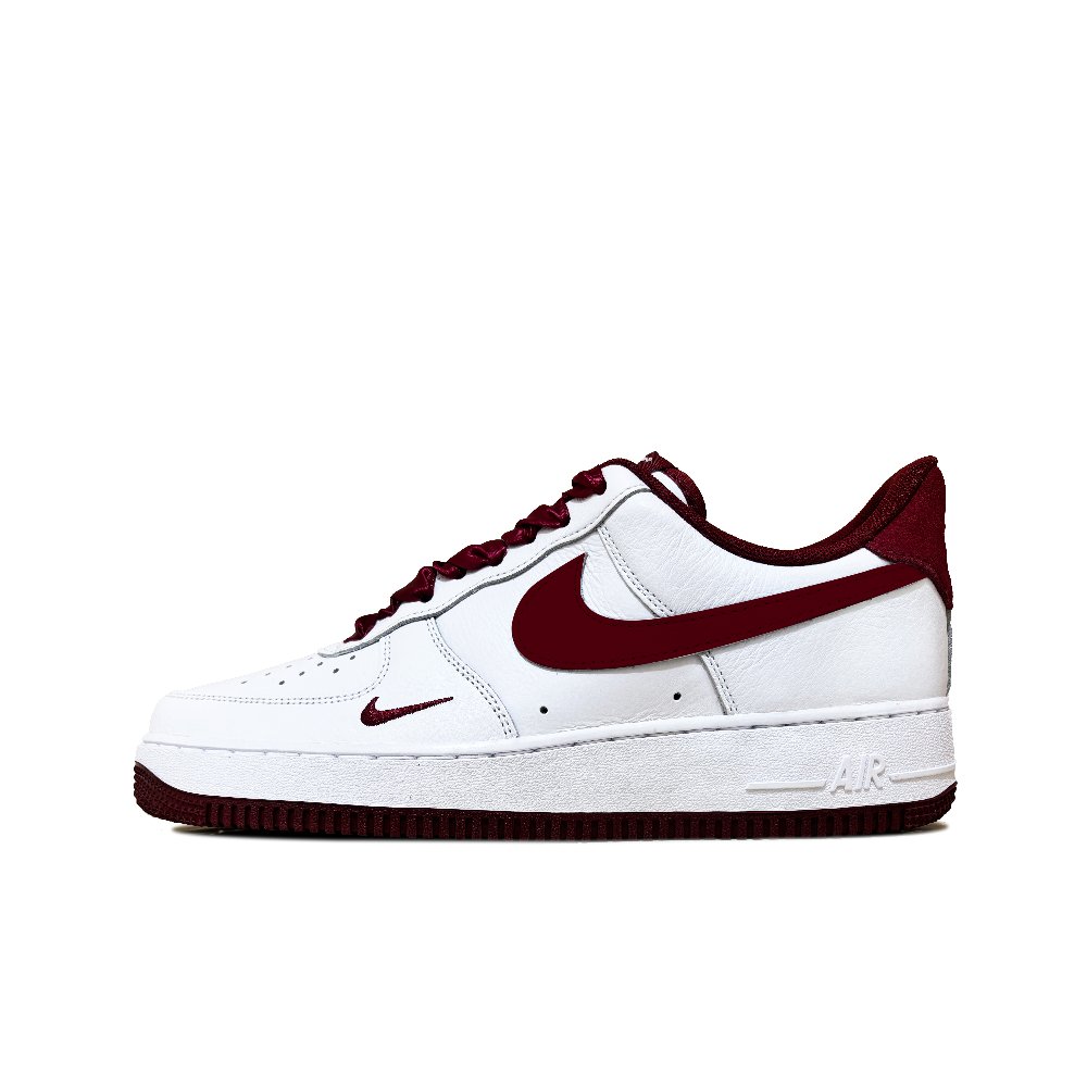 Nike Air Force 1 Auspicious Snow Plum Blossom Anti-Slip Wear-Resistant Low-Top Skateboard Shoes Men's Red White