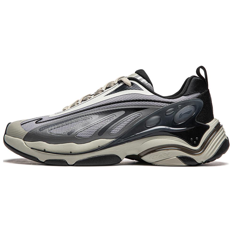LINING Butterfly 2K Chunky Sneakers Men Low-Top Shadow Gray/Snow Gray/Light Lime